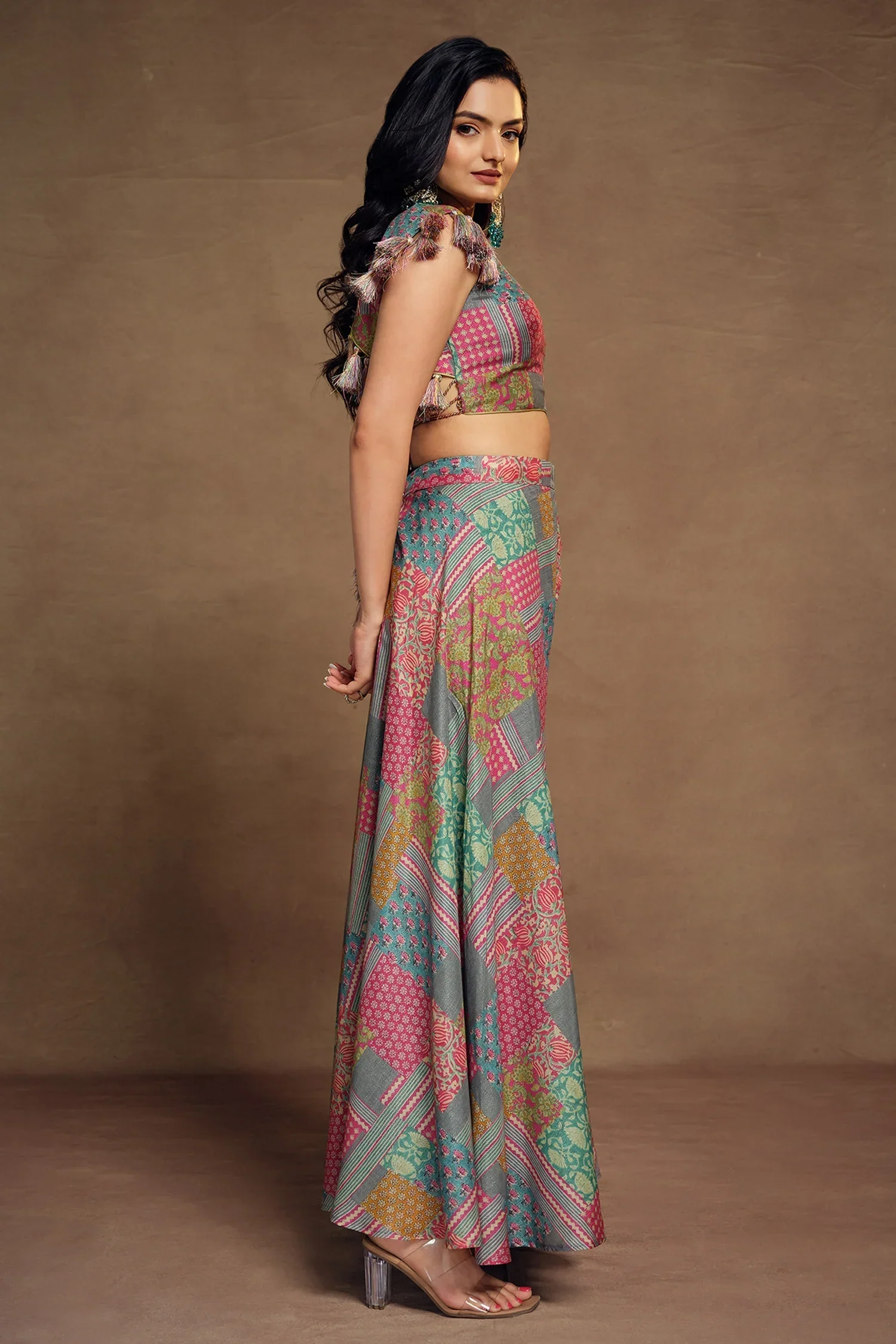 Multi Colored Muslin Printed Co-Ord Set - Image 3