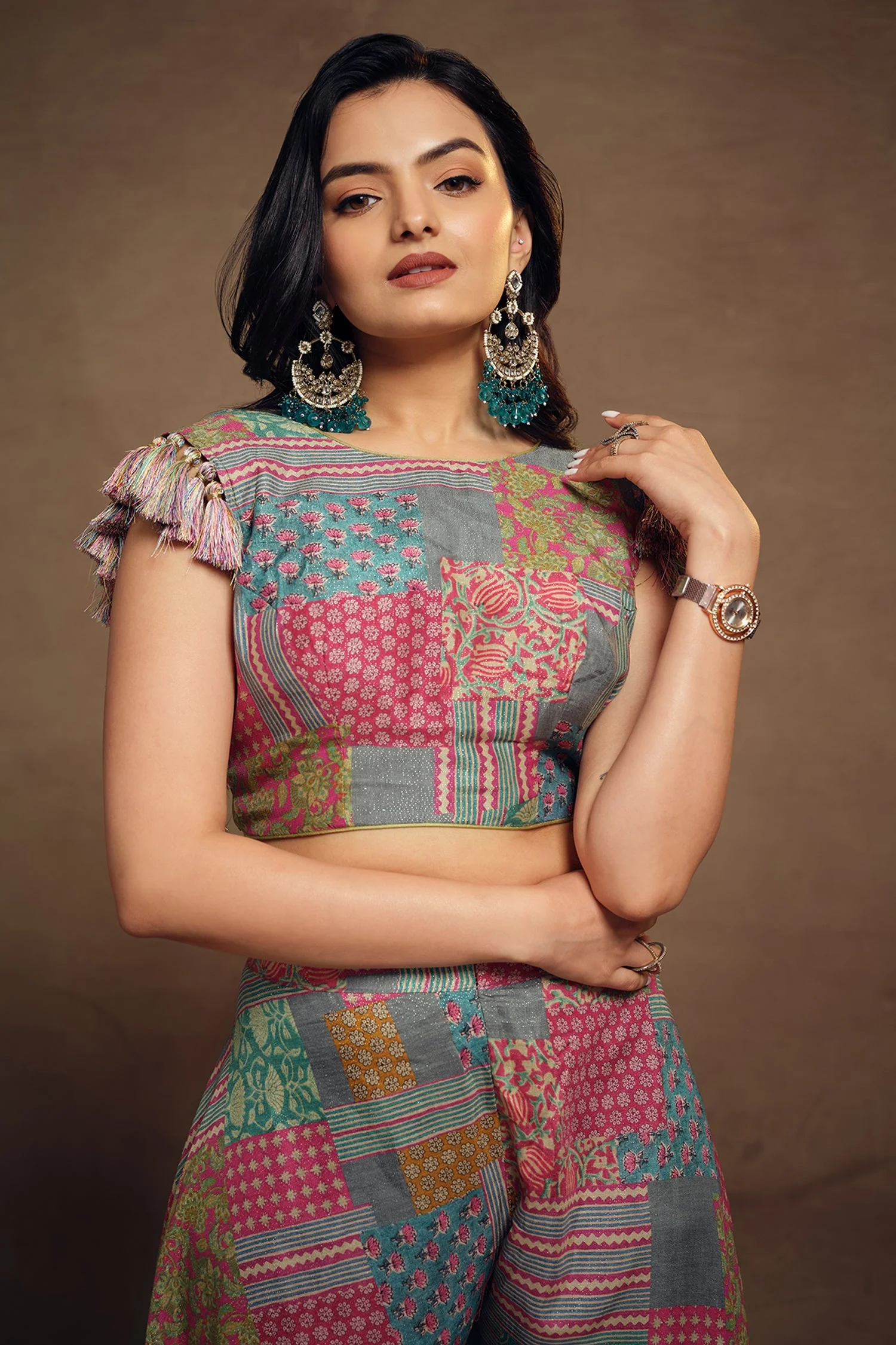 Multi Colored Muslin Printed Co-Ord Set - Image 4